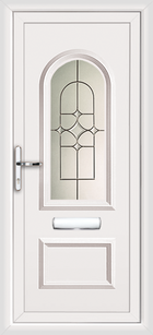 Lewisham World white upvc front door